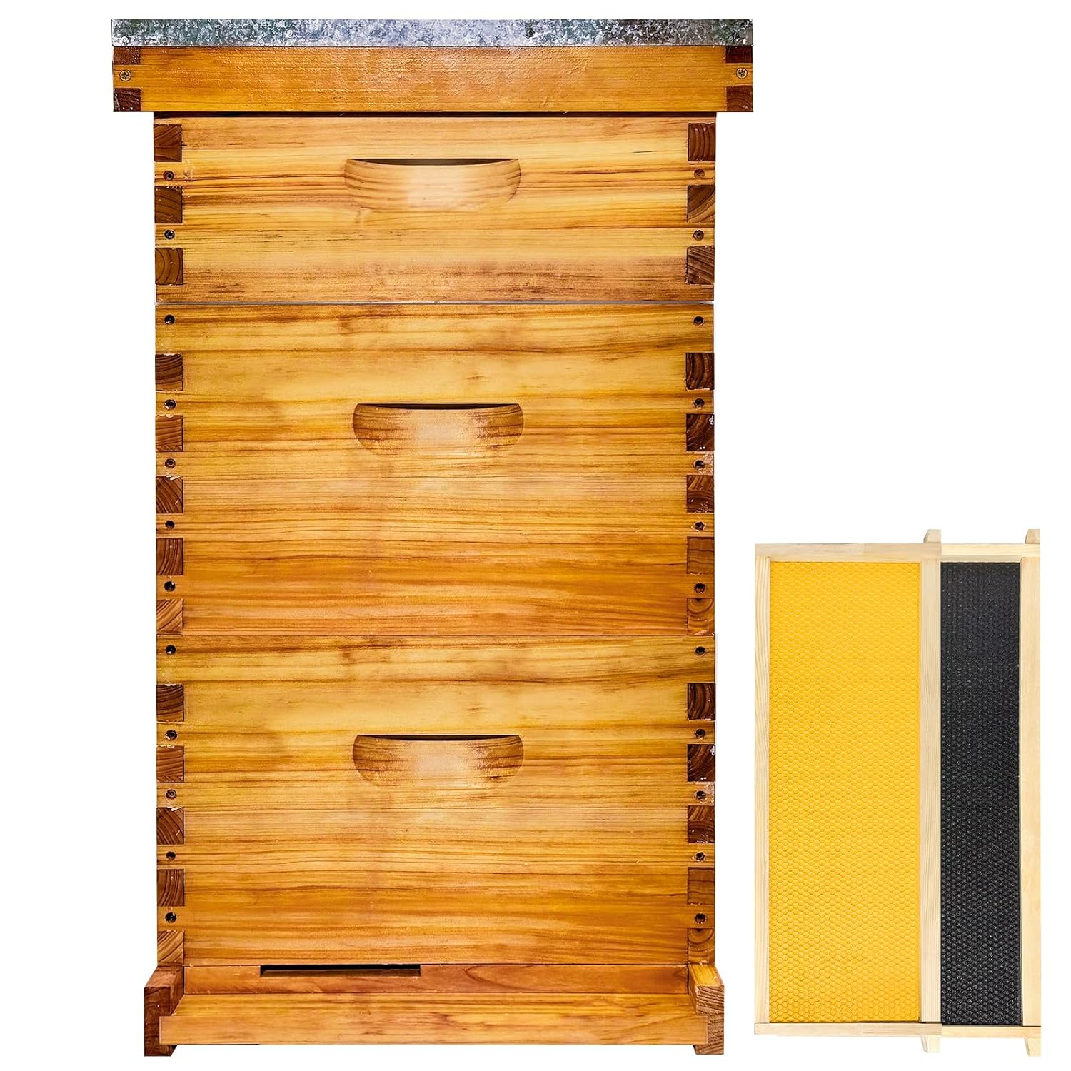 10 Frame Bee Hive Beeswax Coated