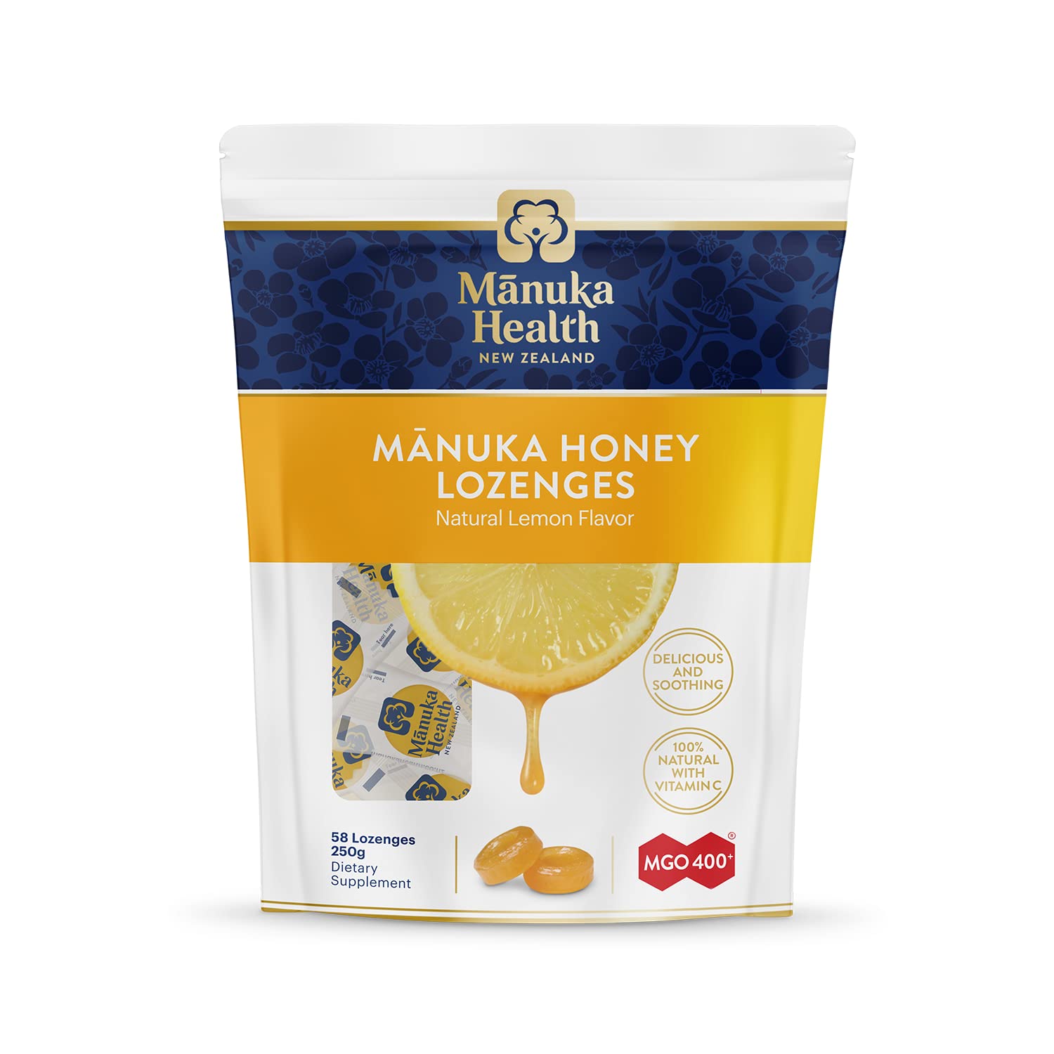 Lemon Flavored Lozenges with Vitamin C