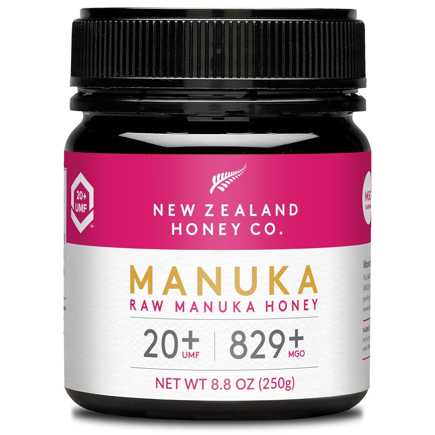 Raw Manuka Honey<br>20+ UMF / MGO 829+